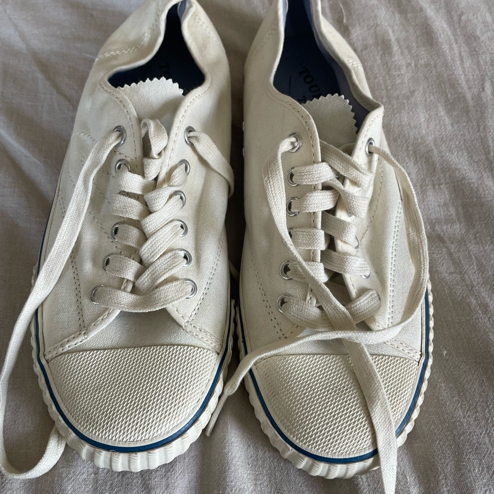 Tretorn White Canvas Tournament Sneakers